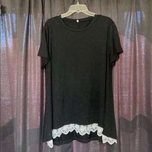 Flowy black blouse